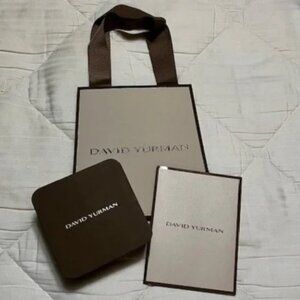 David Yurman Gift Bag and Box (all empty)